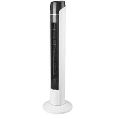 Nordic Home Tornfläkt Vit/svart Med Fjärrkontroll – Sovrumsfavorit – golvfläkt bäst i test 2026