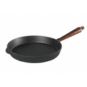 Skeppshult Grillpanna Gjutjärn 28 Cm Trähandtag