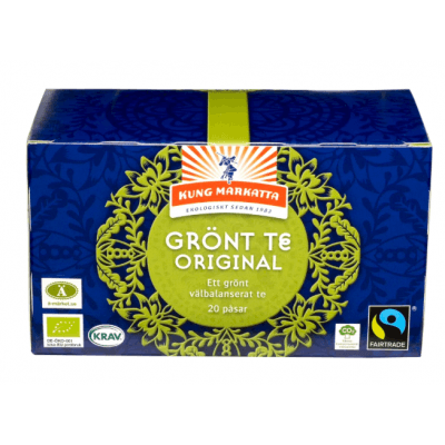 Kung Markatta Grönt Te Krav Ft 20 Påsar – Fairtrade-favorit – grönt te bäst i test 2026
