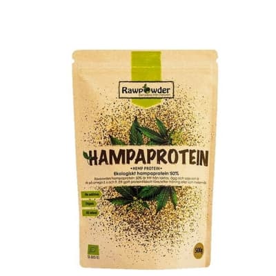 Rawpowder Ekologiskt Hampaprotein 500 G – Allergivänligast – hampaproteinpulver bäst i test 2026