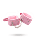 VuxenPremium Fur Lined Wrist Restraints Pink