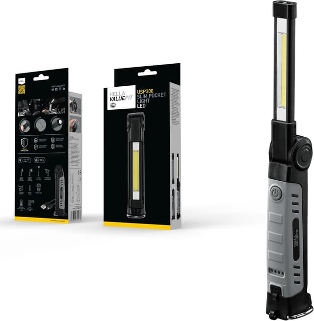 HELLA VALUEFIT LED Handlampa USP300-3.7V - med magnet/med krokar - 2XM 357 300-001 – Bäst i test – handlampa LED bäst i test 2026