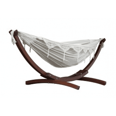 Vivere Hängmatta (natural) – Topprankad dubbelset – hängmatta med stativ bäst i test 2026