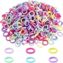 Hårsnoddar flickor små, 500 stycken, mini sömlösa hårband, färgglada elastiska babyhårsnodd, hållbara hårspännen, hårband baby, mångfärgad, mjukt flätgummi, litet för spädbarn, småbarn, barn, flickor