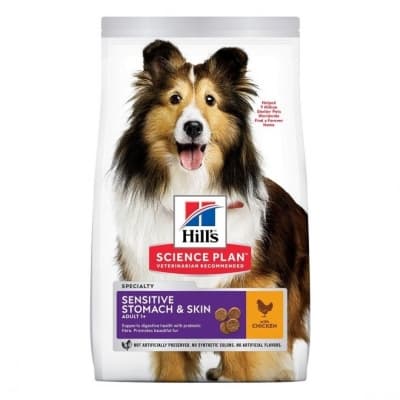 Hill's Science Plan Dog Adult Sensitive Stomach & Skin Medium Chicken – Mest skonsamma – hill's hundfoder bäst i test 2026