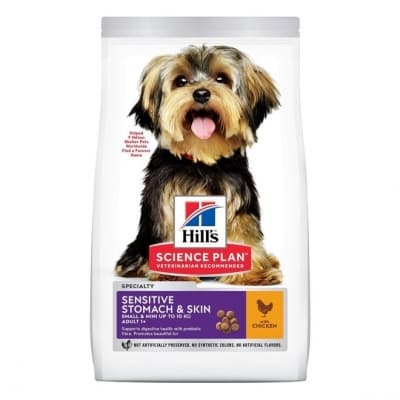 Hill's Science Plan Dog Adult Small & Mini Sensitive Stomach & Skin Chicken – Bäst för små – hill's hundfoder bäst i test 2026