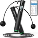 RENPHO Smart Hopprep Med Räknare, Justerbart För Fitness, APP Dataanalys, Träningsutrustning För Kvinnor Män Vuxna Barn, Kaloriebränning, Boxning, Gym, MMA