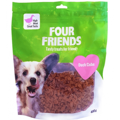 Fourfriends Dog Duck Cube 400 G – Exklusivt toppval – hundgodis bäst i test 2026