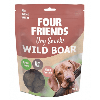 Fourfriends Dog Snacks Wild Boar 200 G – Starkaste immunstöd – hundgodis bäst i test 2026