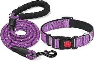 haapaw Reflekterande hundhalsband vadderat med mjuk neopren andningsbar justerbar hundhalsband i nylon för små medelstora hundar – Bäst i test – hundkoppel bäst i test 2026