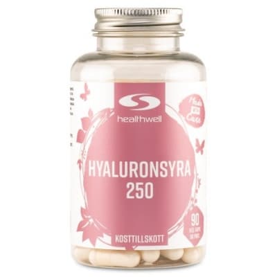 Healthwell Hyaluronsyra 250 – Populär bland kunder – hyaluronsyra kosttillskott bäst i test 2026