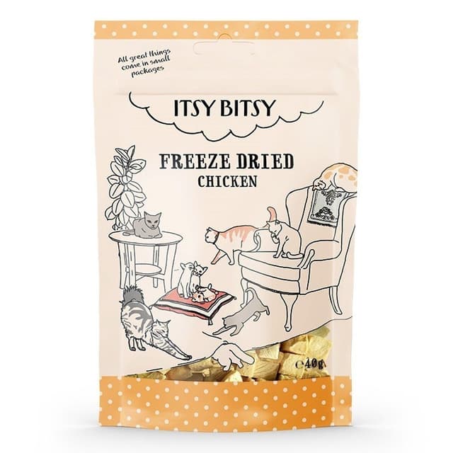 Itsybitsy Frystorkat Kattgodis Kyckling – Prispressad vinnare – illergodis bäst i test 2026