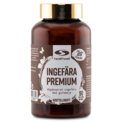 Healthwell Ingefära Premium – Bäst i test – ingefära kapslar bäst i test 2026