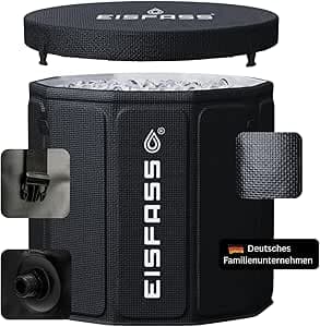 Eisfass® Easy 2.0 Version Original Premium Ice Bath for Home Use XL (77 cm Ø x 68 cm, 250 L) - Cold therapy ice barrel for cryotherapy, athletes, and beginners – Bäst i test – isbad bäst i test 2026