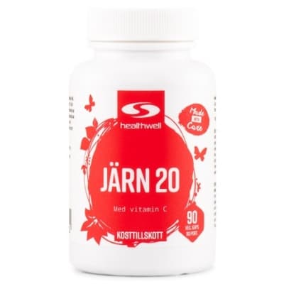 Healthwell Järn 20 – Smart vardagsval – järntabletter bäst i test 2026