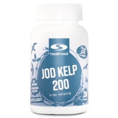Healthwell Jod Kelp 200 – Bäst i test – jodtabletter bäst i test 2026