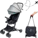 Urban Kanga Bandicoot resevagn för flygplanshandbagage – ultralätt, kompakt hopfällbar buggy upp till 22 kg med axelrem och skydd (ljusgrå)