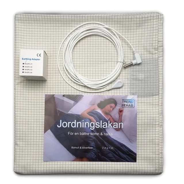 Jordningslakan med silvertrådar 100 x 200 cm – Bästa för par – jordningslakan bäst i test 2026