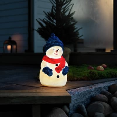 Led-dekorfigur Snögubbe, Varmvit, Ip44 – Exklusivt toppval – julbelysning bäst i test 2026