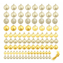 Be Basic Julgranskulor 100 Delar Guld