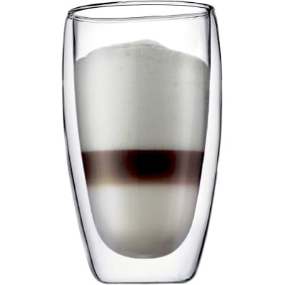 Bodum Pavina Dubbelväggigt Glas Large 2 Pack – Mest rymlig – kaffeglas bäst i test 2026