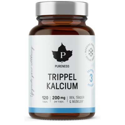 Pureness Trippel Kalcium – Veganskt toppval – kalciumtabletter bäst i test 2026