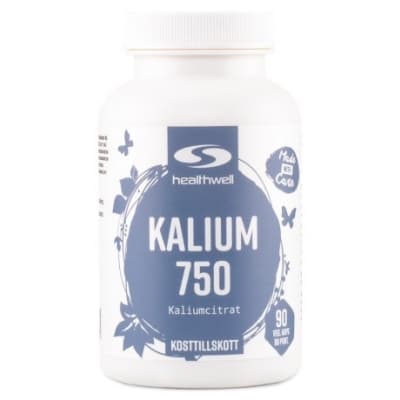 Healthwell Kalium 750 – Populär bland kunder – kaliumtillskott bäst i test 2026