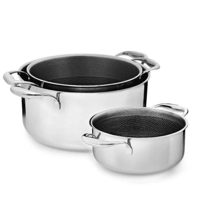 Onyx Cookware™ Hybrid Non-stick Grytset – Bäst i test – kastrullset 3 delar bäst i test 2026