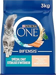 PURINA ONE® Speciell inomhus steriliserad katt, öring och full spannmål - 3 kg - kibble för vuxna katter – Bäst i test – kattmat bäst i test 2026