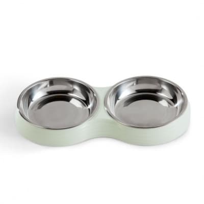 Basic Meow Melamine Ripple Dubbel Kattskål Mint – Toppklassval – kattskål bäst i test 2026