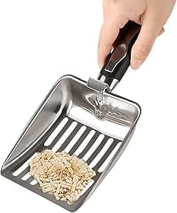 Kattlådespade | Rostfritt Stål Kattspade - Hållbar Sållningsverktyg Med Ergonomiskt Långt Handtag & Bärbar Rengöring För Resa Inomhus – Bäst i test – kattspade bäst i test 2026