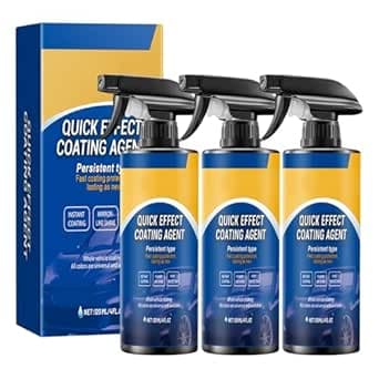 Quick Effect Coating Agent för bil, den högeffektiva keramiska beläggningsspraybeläggningen agenter 3-i-1 högskyddande bilbeläggningsspray, reparerar repor och tecken på slitage snabbt