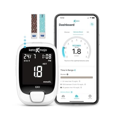 Keto-mojo Gki Bluetooth Kit – Mest omtyckt – ketonmätare bäst i test 2026