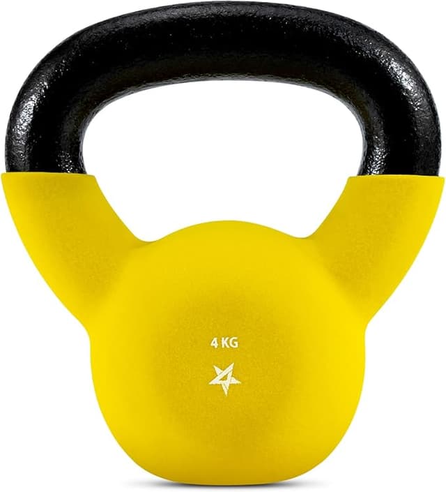 Yes4All XSQQ Neoprenbelagda kettlebell-vikter, styrketräning, kettlebells - 4 kg gul – Bäst i test – kettlebells bäst i test 2026