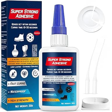 Superlim Super Glue Extra Starkt - Transparent Universallim, Vattentätt och Värmebeständigt Superlim för Plast-, Keramik-, Metall-, Läder- Och Gör-det-Själv-Reparationer, 30g
