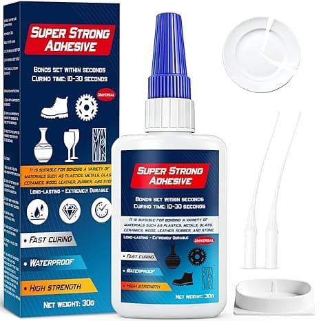 Superlim Super Glue Extra Starkt - Transparent Universallim, Vattentätt och Värmebeständigt Superlim för Plast-, Keramik-, Metall-, Läder- Och Gör-det-Själv-Reparationer, 30g – Bäst i test – klister bäst i test 2026