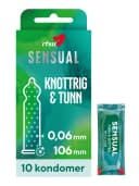 RFSU Sensual Näkken Knottriga Kondomer 10-pack