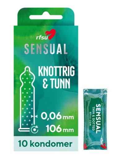 RFSU Sensual Näkken Knottriga Kondomer 10-pack
