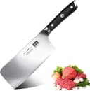 SHAN ZU Knivkniv, kökskniv 7 tums professionell slaktare Cleaver Chef Knife Chopper Kinesisk slaktkniv Högkolstål Tyska köttklyvare i stål för hemkök och restaurang