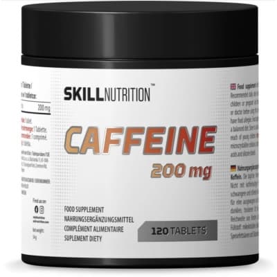 Skill Nutrition Caffeine – Veganskt toppval – koffeintabletter bäst i test 2026