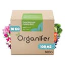 Kogödsel Pellets 3In1 (10 Kg - 100 M2) - Kogödsel - Gödselpellets - Jordtillsats - Torkade Kogödselgranulat - Lavamjölstillsats - Organifer