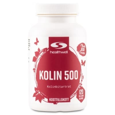 Healthwell Kolin 500 – Optimal jämvikt – kolin kosttillskott bäst i test 2026