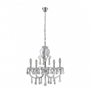 Förkromad Ljuskrona Solveig Med Kristaller