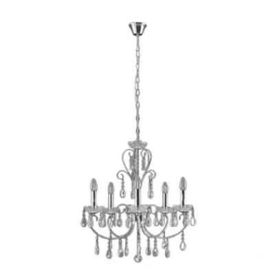 Förkromad Ljuskrona Solveig Med Kristaller – Lyxigaste alternativet – kristallkrona bäst i test 2026