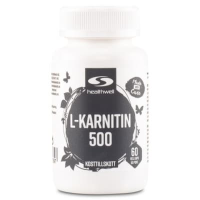 Healthwell L-karnitin 500 – Budgetfavorit – l-karnitin bäst i test 2026