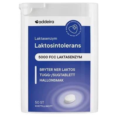 Addeira Laktasenzym – Topp tuggvariant – laktostabletter bäst i test 2026