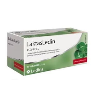 Ledins Laktasledin 90 Tabletter – Mest mångsidig – laktostabletter bäst i test 2026