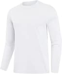 HYCOPROT Långärmad träningströjor för män atletisk gym t-shirt torr passform arbetskläder för löpning vandring ledig