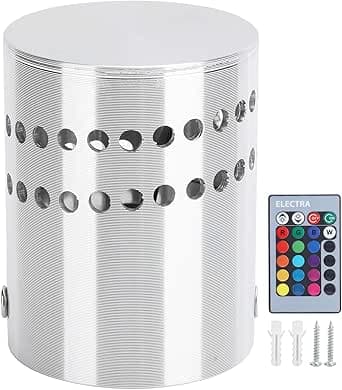 3W RGB spiral LED vägg- och taklampa i aluminium med fjärrkontroll, enkel installation och mångsidig inomhusbelysning för hem, festlokaler, barer, hotell – Bäst i test – läslampa vägg bäst i test 2026