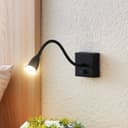 Lindby Jolka Led-läslampa, Matt Svart